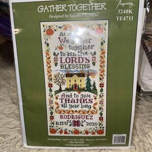 Gather Together Lords Prayer Cross Stitch Kit, Imaginating